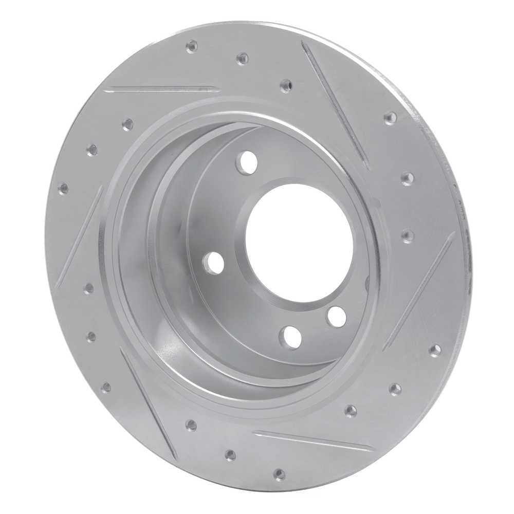 Dynamic Friction Company 631-31045L DFC Brake Rotor - Drilled And Slotted - Silver