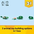 thumbnail image 4 of LEGO Creator 3 in 1 Turtle with a Water Lily Flower - Building Toy for Girls & Boys, Ages 7+ - Cute Birthday Gift for Kids - Build a Chameleon, Frog, or Turtle - 31377, 4 of 8