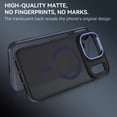 thumbnail image 6 of VENINGO Magnetic Phone Case for iPhone 17 Pro Max 6.9" Compatible with Mag-safe,Translucent Matte Shockproof Scratch Resistant iPhone 17 Pro Max Case，Blue, 6 of 8