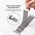 thumbnail image 3 of Metal Band Compatible with Apple Watch Bands 38mm 40mm 41mm 42mm 46mm 44mm 45mm 49mm Women Men,Adjustable Magnetic Stainless Steel Mesh Strap for iWatch Ultra/Ultra 2,Series 10 9 8 7 6 5 4 3 2 1 SE, 3 of 7