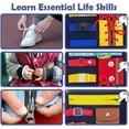 thumbnail image 5 of Juguetes sensoriales Montessori para bebés con autismo, actividades de aprendizaje temprano, habilidades motoras, juguetes educativos de viaje, regalo, 5 of 5