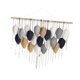 thumbnail image 2 of Tapiz de macramé para colgar en la pared, decoración de pared, tapiz de hojas, adorno nórdico, idea de regalo con borlas 21 hojas, 2 of 9