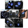 thumbnail image 2 of Renewold Dolphin Love Blue Violet 11 PCS Car Seat Cover Set for Men Women, Breathable Front Rear Seat Protector with Steering Wheel Cover Seat Belt Cover Cup Holder Key Ring Car Accessories Decor, 2 of 7