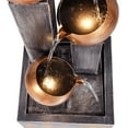 thumbnail image 2 of 28.5" High Metal Water Fountain with LED Lights - Tiered Water Feature for Indoor, Outdoor, Home and Office Decor, 2 of 11