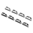 thumbnail image 1 of Napkin Rings, Semicircle 8pcs Rust Prevention Zinc Alloy Napkin Rings  For Birthday Dinner, 1 of 8