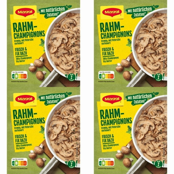 Maggi seasoning packet: RAHM CHAMPIGNIONS mushroom sauce 4pc.