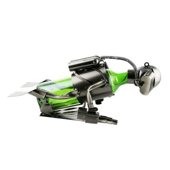 Three Star Import & Export ZB925 Wine Bottle Holder, Scuba Diver