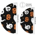 thumbnail image 3 of ZOEO Merry Christmas Tree Skirt, Cute and Scary Ghost Pumpkin Small Xmas Decorations Burlap Red Stitch Tree Skirt for 4 ft Tree 36 inch, 3 of 6