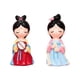 thumbnail image 3 of 2 muñecas chinas antiguas coleccionables, figuras de resina, vestidos, juguetes, accesorios para fotos Con Abanico y Con Libro, 3 of 4