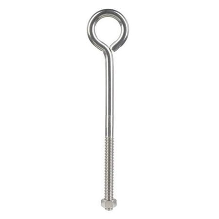 

02-3456-455 Bolt Eye Closed with Stainless Steel Hex Nut 0.375 x 8 in. - pack of 5