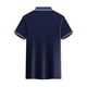thumbnail image 5 of Tops Casuales de Negocios para Mujeres con Cuello de Solapa Y Mangas Cortas, Tela Transpirable Ligera para Oficina, Viajes Y Uso Diario, Top de Verano de Punto con Diseño de Tres Botones, 5 of 6