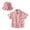 czb# Hot Pink288, variant on CUZIBR Girls Tops Lapel Toddler Short Sleeve Summer Casual Cartoon Prints Gentleman Hawaii Beach Holiday Floral Shirts Hat Set Tee Dailywear,White,12-18 Months