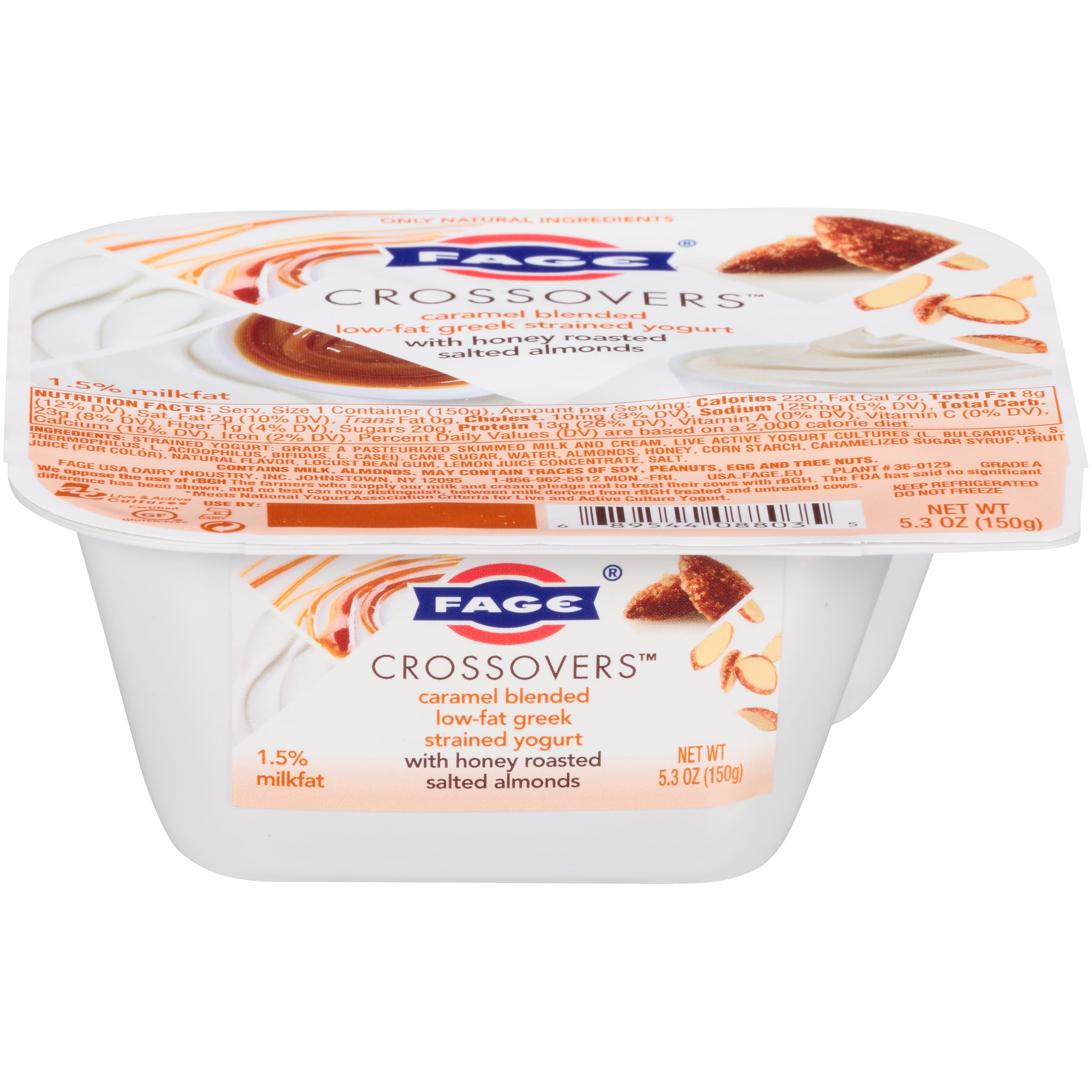 Fage Crossovers Low Fat Caramel Blended Greek Strained Yogurt with