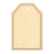 Hello Hobby 7" Unfinished Wooden Tag Shape for Crafting and DIY Projects