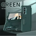 thumbnail image 2 of for Samsung Galaxy Z Fold 5 Case with Magnetic Hinge Protection, Stylus Holder & Stylus, Built-in Screen Protector Adjustable Stand Shockproof Thin PU Leather + Hard PC Folding Cover, Green, 2 of 11