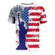 thumbnail image 5 of Tops para hombre, blusas y camisas de manga corta con cuello redondo para hombre, jersey informal con cuello redondo estampado para hombre, pantalones cortos deportivos para fitness, blusa de poliéste, 5 of 5