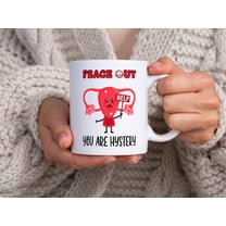 Hysterectomy Mug, Funny Hysterectomy Gift, Peace Out You Are Hystery, Wife Mug, Get Well Gift for Mom, Hysterectomy Recovery Mug, Uterus Mug