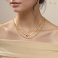thumbnail image 2 of JASGOOD Women's Gold Tone Layer Chain Necklace Fashion Dainty Necklace Set, 2 Pieces, 2 of 4