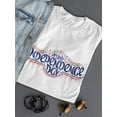 thumbnail image 3 of 4Th Of July, Independence Day Shaped T-Shirt Women -Image by Shutterstock, Female x-Large, 3 of 4