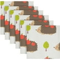 thumbnail image 6 of GZHJMY Soft Reusable Satin Table Decorative Napkins,20x20InX1 PCSHedgehogs,Family Dinner Wedding Banquet, Cocktail Party, Kitchen,Birthday Party, 6 of 7