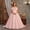 Pink, variant on Teen Girls 7-15Y off-Shoulder Satin Ball Gown, Elegant Bow Accent Floor-Length Train Dress for Wedding Flower Girl, Pageants & Evening Parties Blue 7 Years