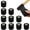 Black, variant on LELE LIFE 10 Rolls Chair Leg Floor Protectors Wraps for Hardwood Floors - Fit All Shapes Legs - Self Adhesive Chair Table Furniture Leg Covers Caps Reduce Noise, Total 148FT, Brown