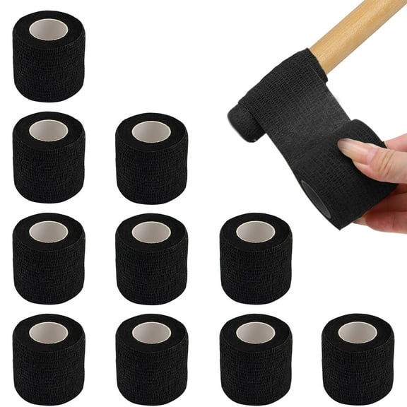 LELE LIFE 10 Rolls Chair Leg Floor Protectors Wraps for Hardwood Floors - Fit All Shapes Legs - Self Adhesive Chair Table Furniture Leg Covers Caps Reduce Noise, Total 148FT, Black