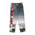 thumbnail image 4 of Daiia 3d Lighthouse in the Surf Women's Sleep Pant with Pockets and Drawstring,Pajama Pants-Large, 4 of 9
