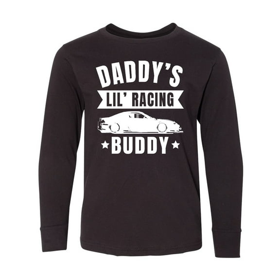 Inktastic Daddys Lil Racing Buddy Long Sleeve Youth T-Shirt