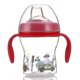 thumbnail image 1 of (Coche rojo) Botella de seguridad con forma de pico de pato a prueba de fugas para bebés y niños de 240 ml para entrenamiento de bebidas, 1 of 5