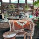 thumbnail image 4 of 1 pieza 160x130cm Couverture Plaid Brun Tricote Dcore Avec Des Franges Bohme Simple Doux Confortable Protger Contre Le Froid Pour Canap Sofa Chaise, 4 of 5