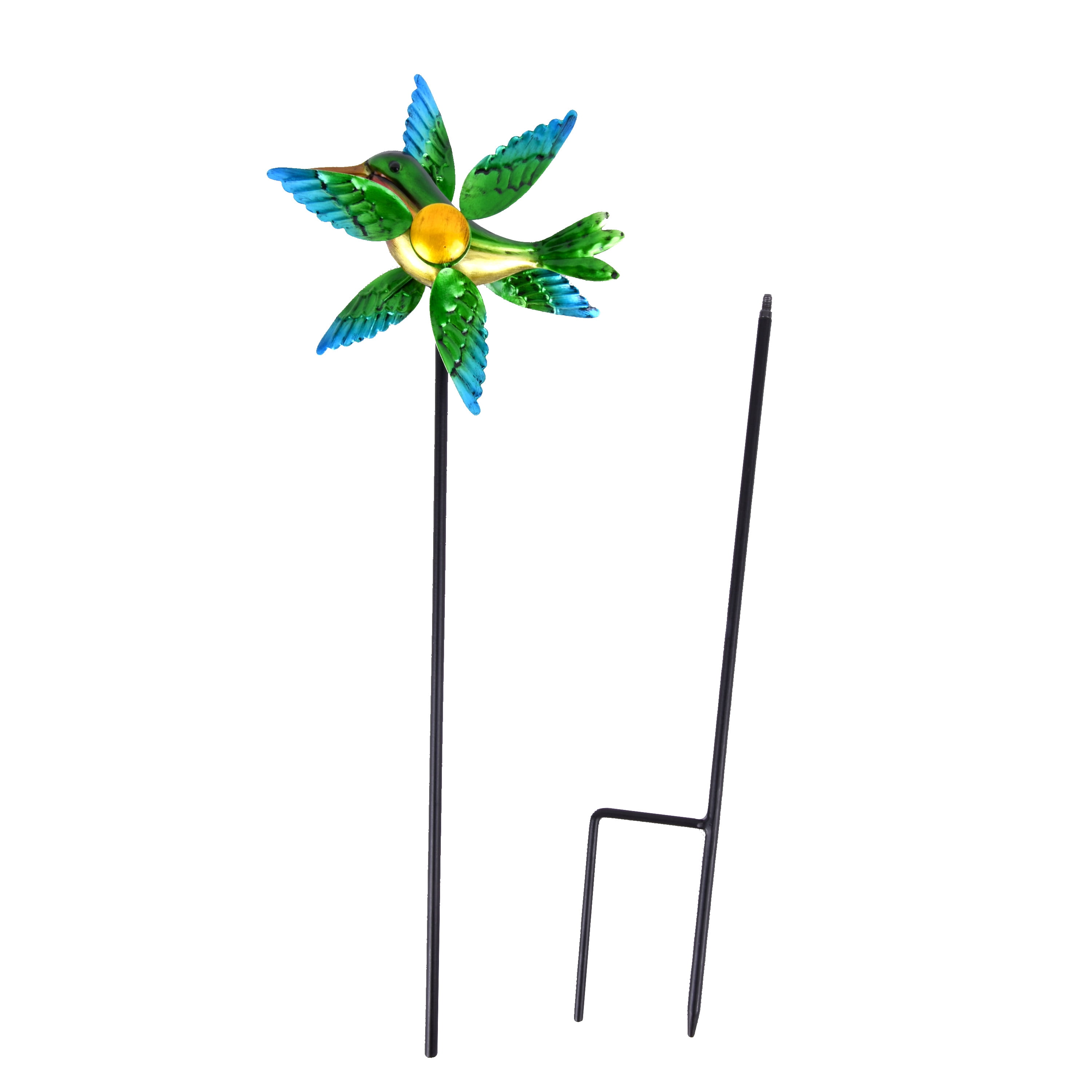 Mainstays Green Metal Bird Wind Spinner