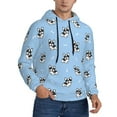 thumbnail image 2 of Haiem French Bulldog Puppy Patterned Men's Hoodie with Kangaroo Pocket - Ideal Pullover Sweatshirt for Daily Wear, Travel, and Home-Medium, 2 of 7