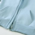 thumbnail image 6 of Coerni Boys Girls Zip Up Hoodie Sweatsuit Set Toddler Baby Solid Fleece Sweatshirt Outfits Kids Trendy Warm Outerwear with Pockets, 6 of 9
