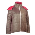thumbnail image 3 of Viikei Winter Coats for Women and Winter Women's Zipper with Hat Reflective Short Thickened Bread Suit, 3 of 3