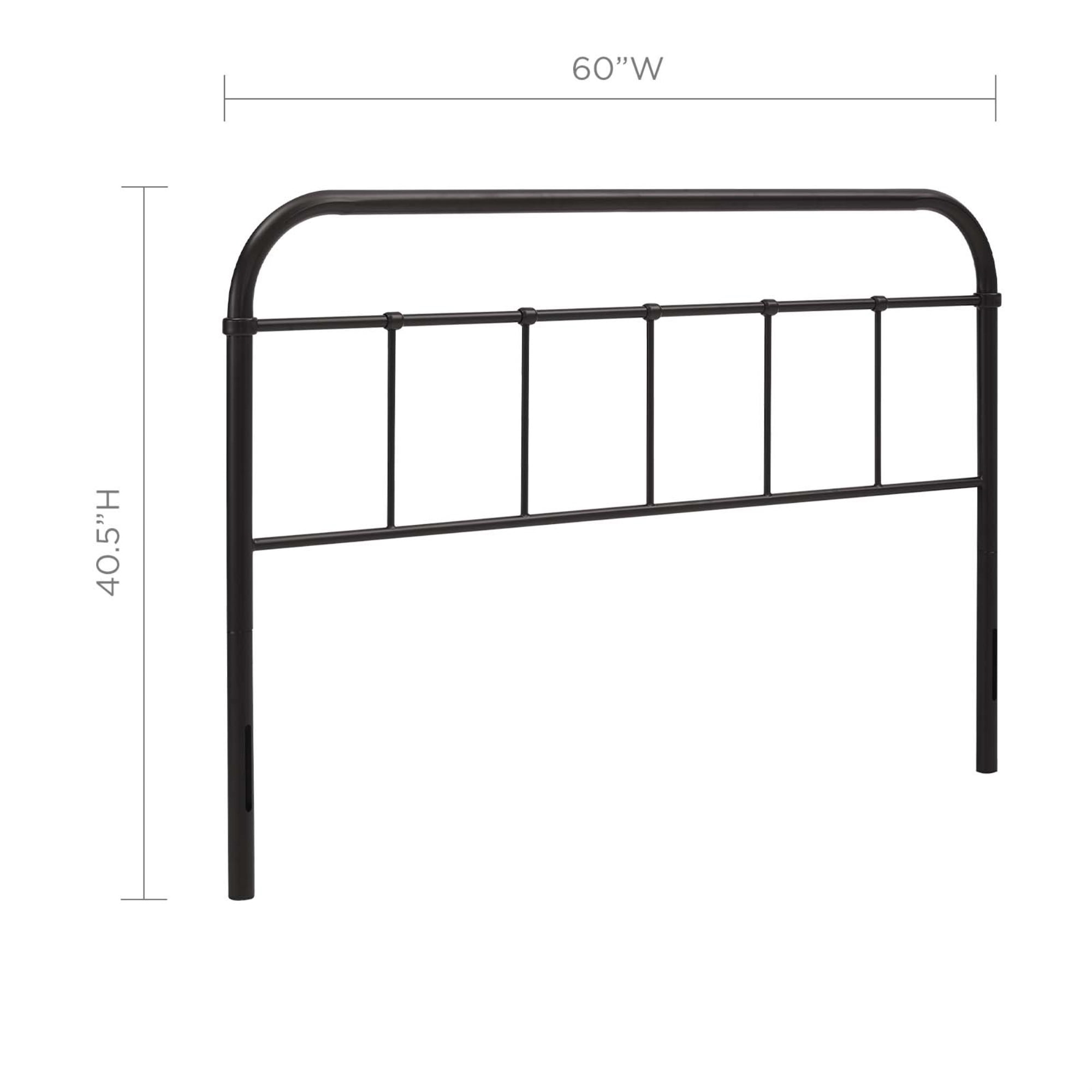 Ergode Serena Queen Steel Headboard - Brown