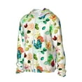 thumbnail image 2 of Gaeub Floral Vintage Men's and Women's UPF 50+ Long-Sleeved Sun Protection Clothing, Fishing Shirt Long Sleeve Zip - Small, 2 of 9