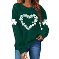 thumbnail image 3 of WRFWUL St. Patricks Day Shirts For Women Long Sleeve Crewneck Irish Sweatshirts Oversized Saint Patty's Pullover, 3 of 3