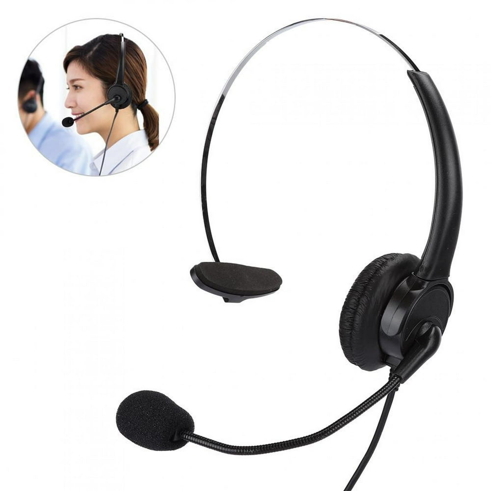 Kritne Headphone,Telephone Monaural Headset Landline Phone Headphone