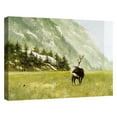 thumbnail image 4 of Masterpiece Art Gallery Morning Call Of An Elk By Noah Bay Canvas Art Print 30" x 40", 4 of 4