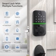 thumbnail image 3 of Cerradura de puerta inteligente con teclado: Cerradura de puerta de entrada sin llave - Cerradura de huella digital para puerta principal - Cerradura electrónica con Bluetooth y control de aplicación, 3 of 5