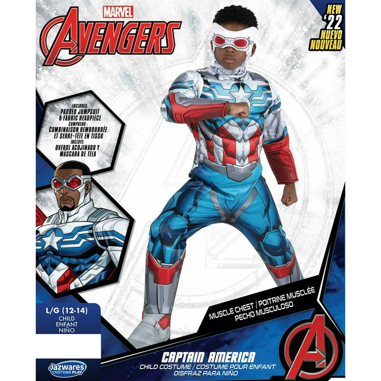 Jazwares MARVEL Boys Avengers Captain America Falcon Costume, Kids