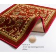 thumbnail image 4 of Well Woven Non-Skid/Slip Rubber Back Antibacterial 20" x 31" Door Mat Rug Timeless Oriental Red Traditional Classic Sarouk Thin Low Pile Machine Washable Indoor Outdoor Kitchen Hallway Entry, 4 of 4