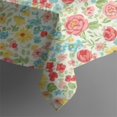 thumbnail image 5 of Pioneer Flower Floral Print Pattern Square Tablecloth, Waterproof Wipeable Spillproof Washable Table Cover for Home Kitchen Party Decor, 42"x42", 5 of 6