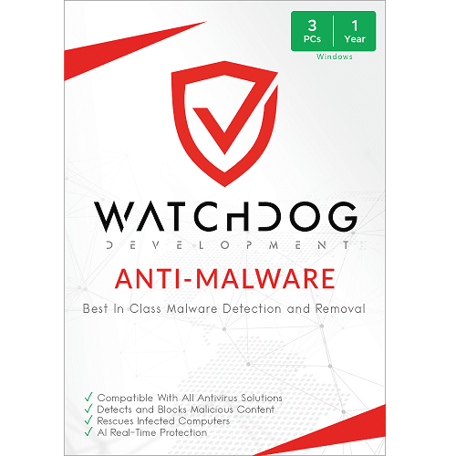 Watchdog Anti-Malware - 1-Year | 3-PC