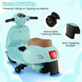thumbnail image 4 of Gymax Kids Ride on Motorcycle w/ Training Wheels Headlight Horn 6V Battery Green, 4 of 10