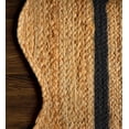 thumbnail image 5 of 9x12 Ft Black Border Premium Scalloped Jute Rug, Handcrafted Natural Braided Carpet for Living Room, Bedroom, Entryway, Hallway etc., 5 of 5