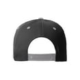 thumbnail image 3 of Daxton Classic Snapback Old English A to Z Numbers Initials Flat Bill Visor Cap-Black Grey Hat, Letter O, 3 of 3