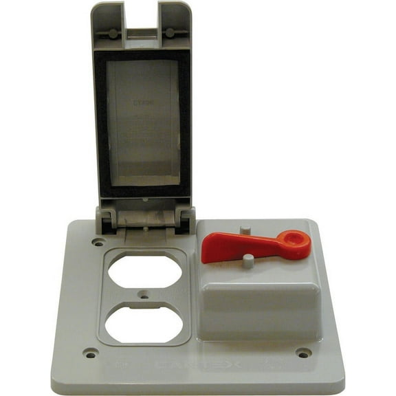 COVER 2GANG COMBO TGL/SW (Pack of 1)