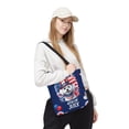 thumbnail image 2 of Patriotic Bichon Frise Celebrates 4th of July All Over Print 3D Canvas Tote Bag Bichons Dog Lovers Gifts Idea Reusable Handbag - 02009, 2 of 5